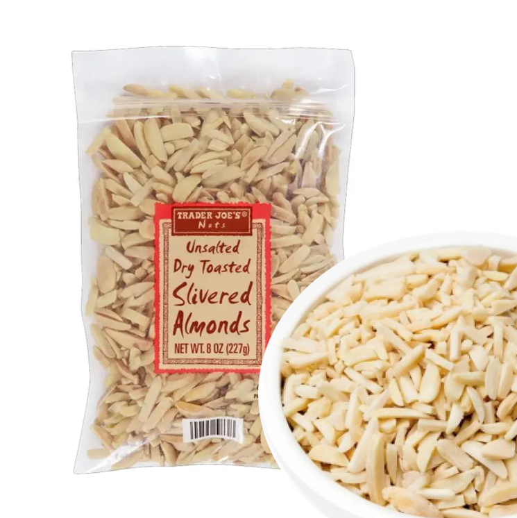 RADYAN Keto-Friendly Slivered Almonds – Dry Toasted