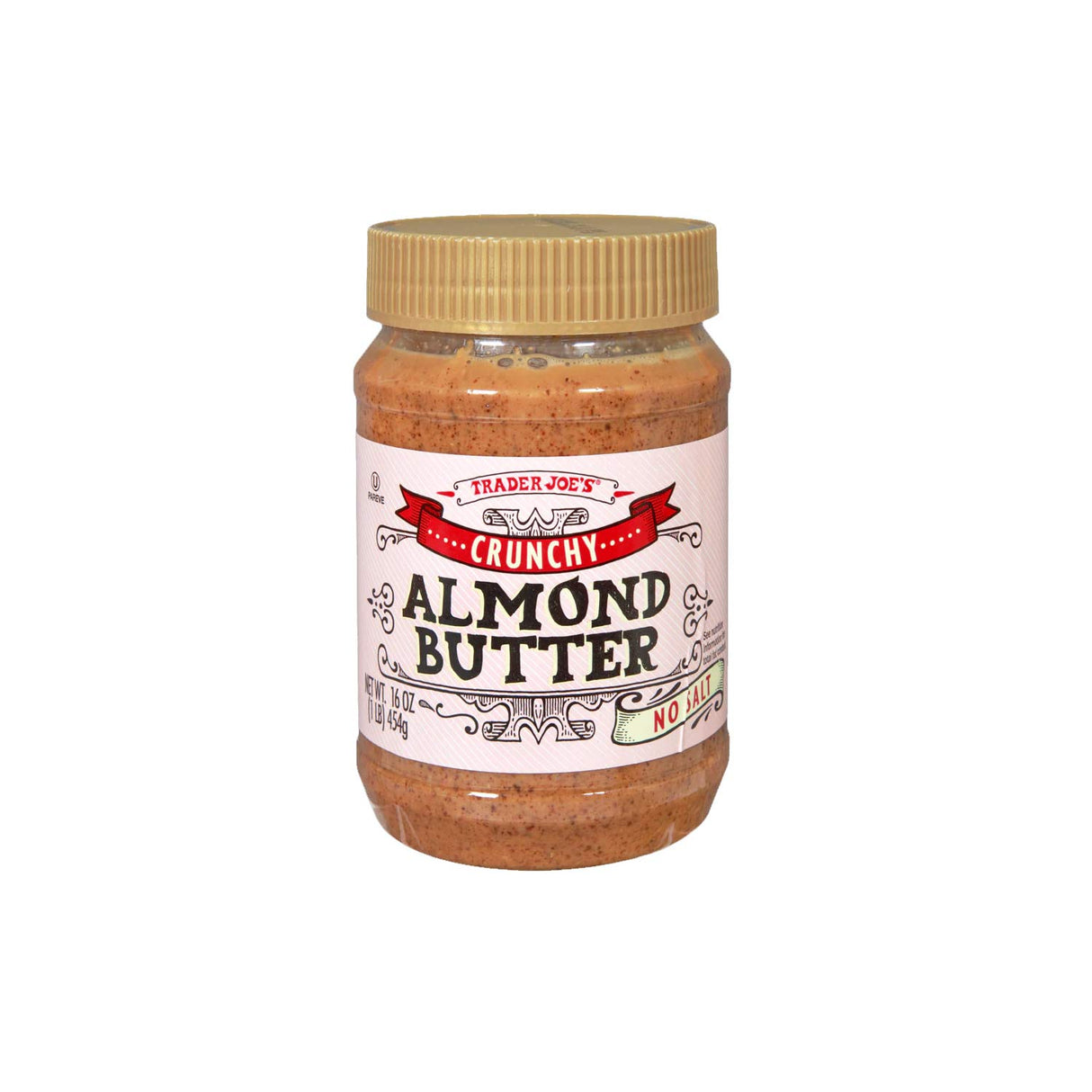 Crunchy Almond Butter No Salt 16 Oz