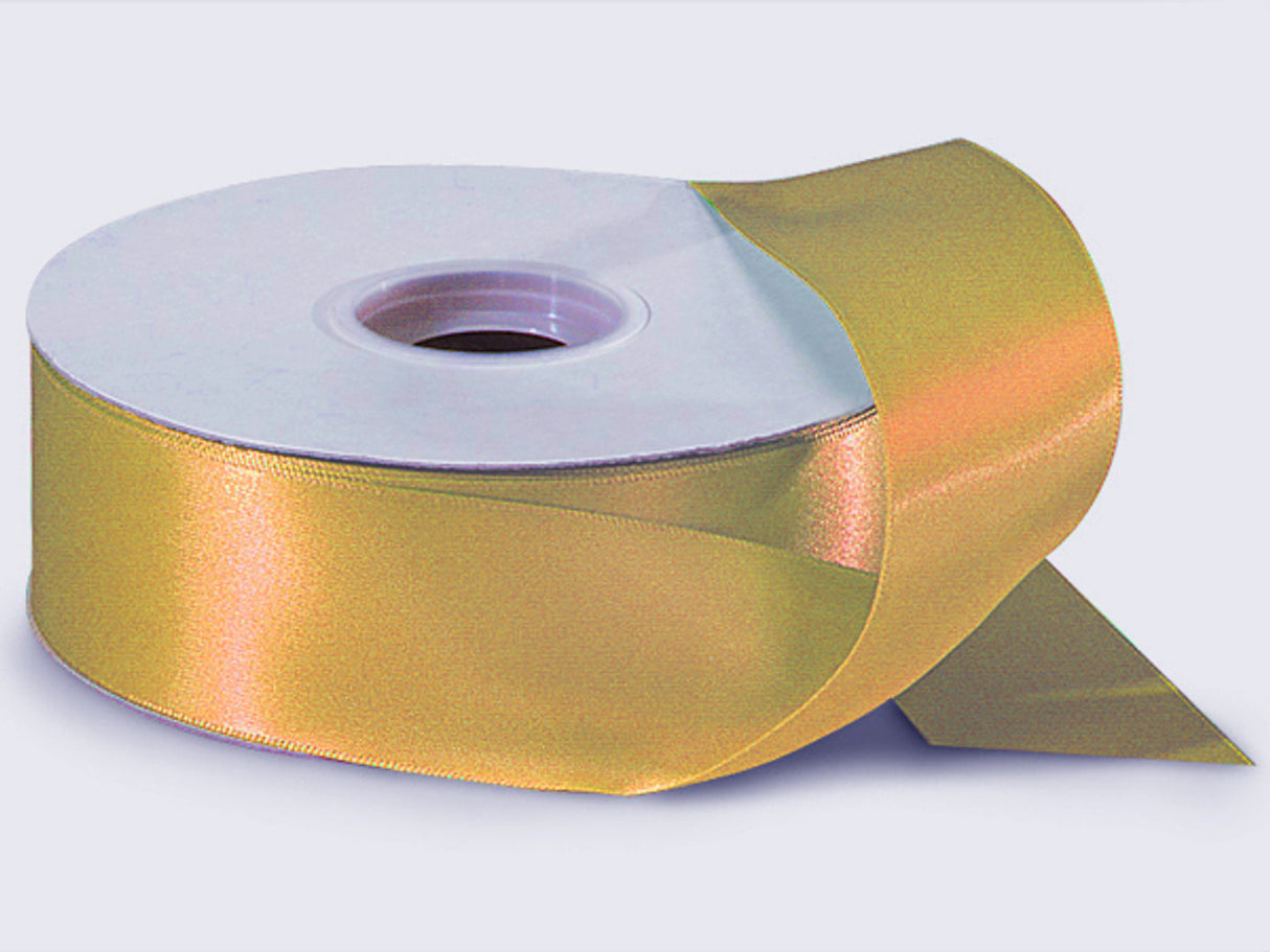 1.5"x50 yard Old Gold Polyester Satin Gift Ribon