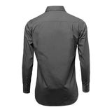 Charcoal Slim Fit Long Sleeve Polo Shirt