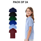 24 Pack: Hanes® - Youth Ecosmart Jersey Polo
