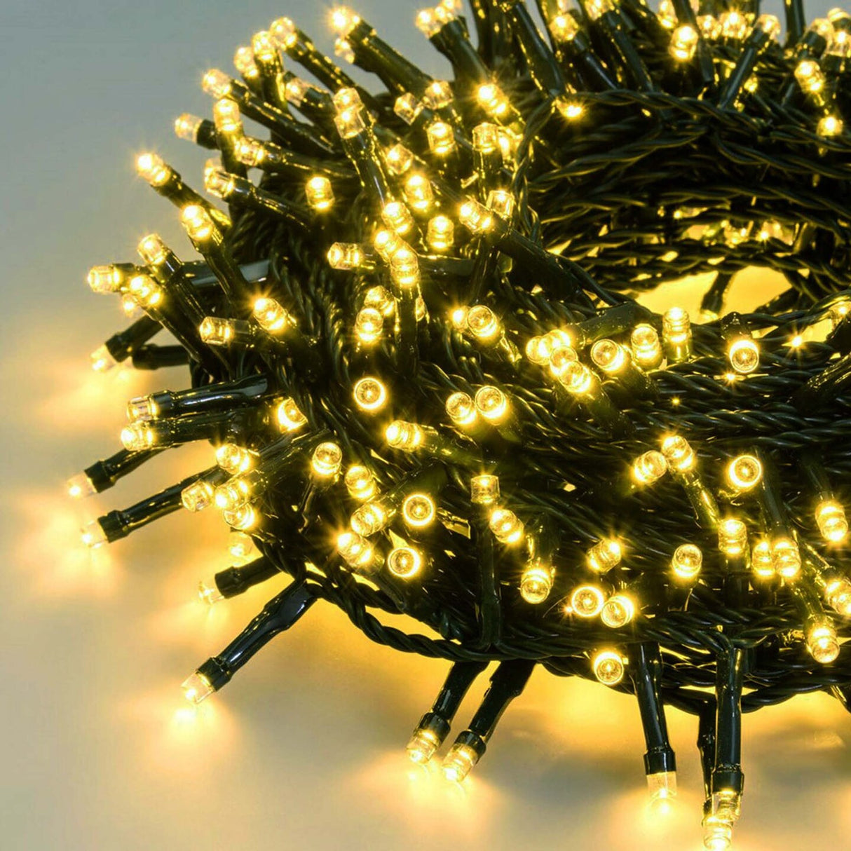 100 LED Green Wire Solar String Light