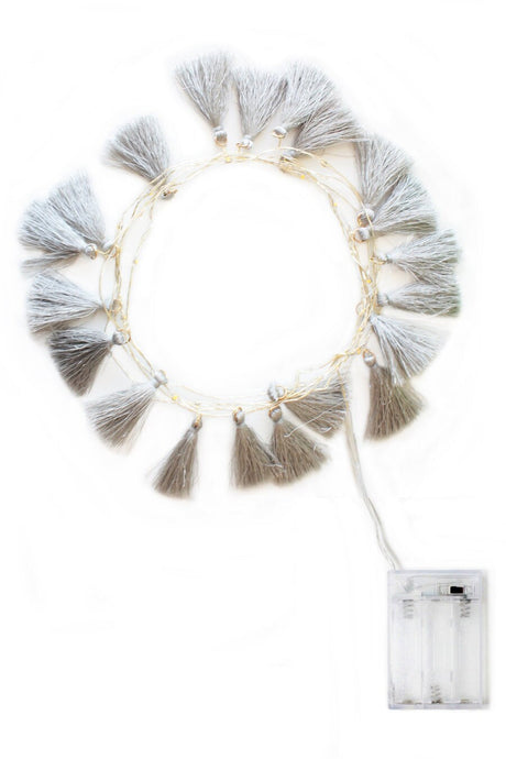 Bohemian Fairy Lights with Tassels for Halloween