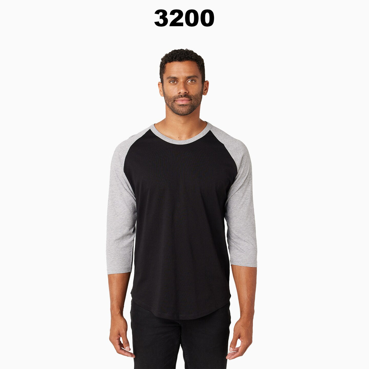 BELLA + CANVAS® Three-Quarter Sleeve Baseball Tee