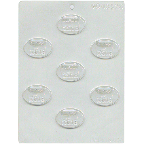 Class of 2018 Oval Chocolate Mold