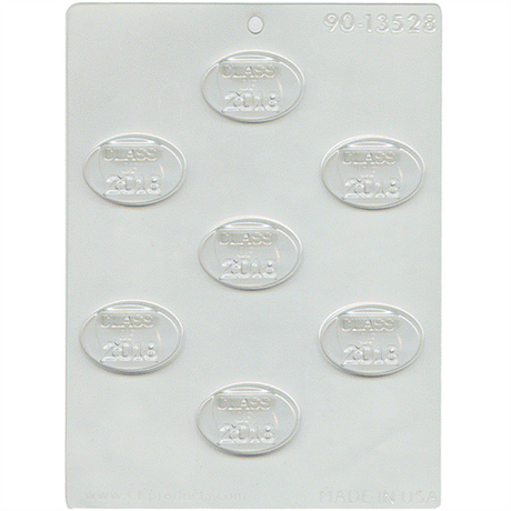 Class of 2018 Oval Chocolate Mold