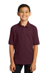Youth Core Blend Jersey Knit Polo T-Shirt | RADYAN®