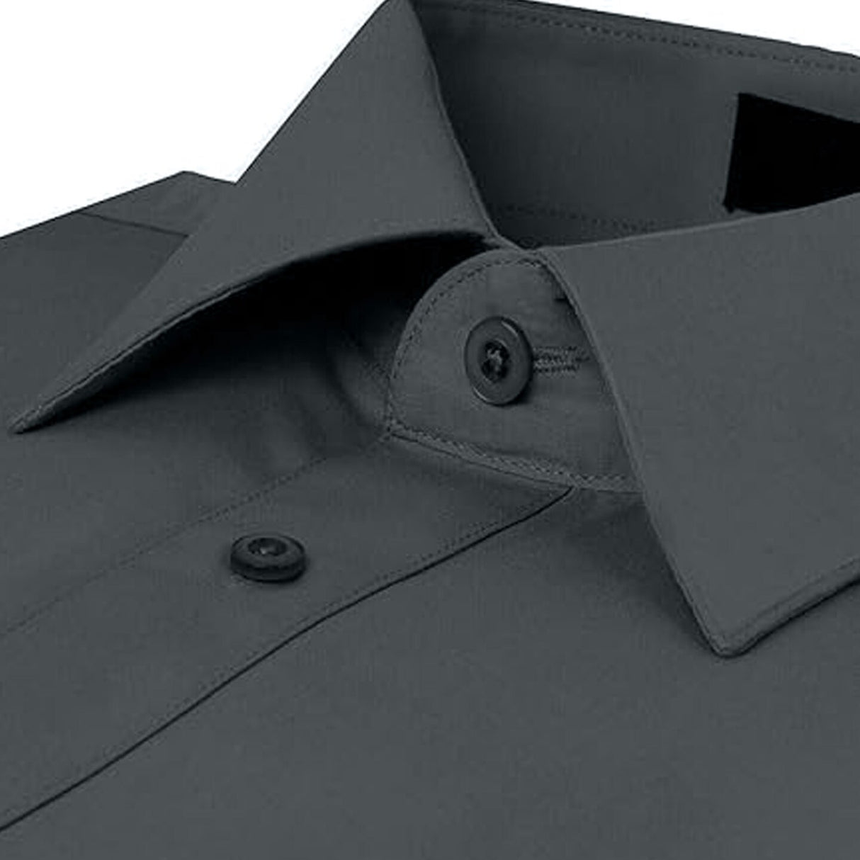 Charcoal Slim Fit Long Sleeve Polo Shirt