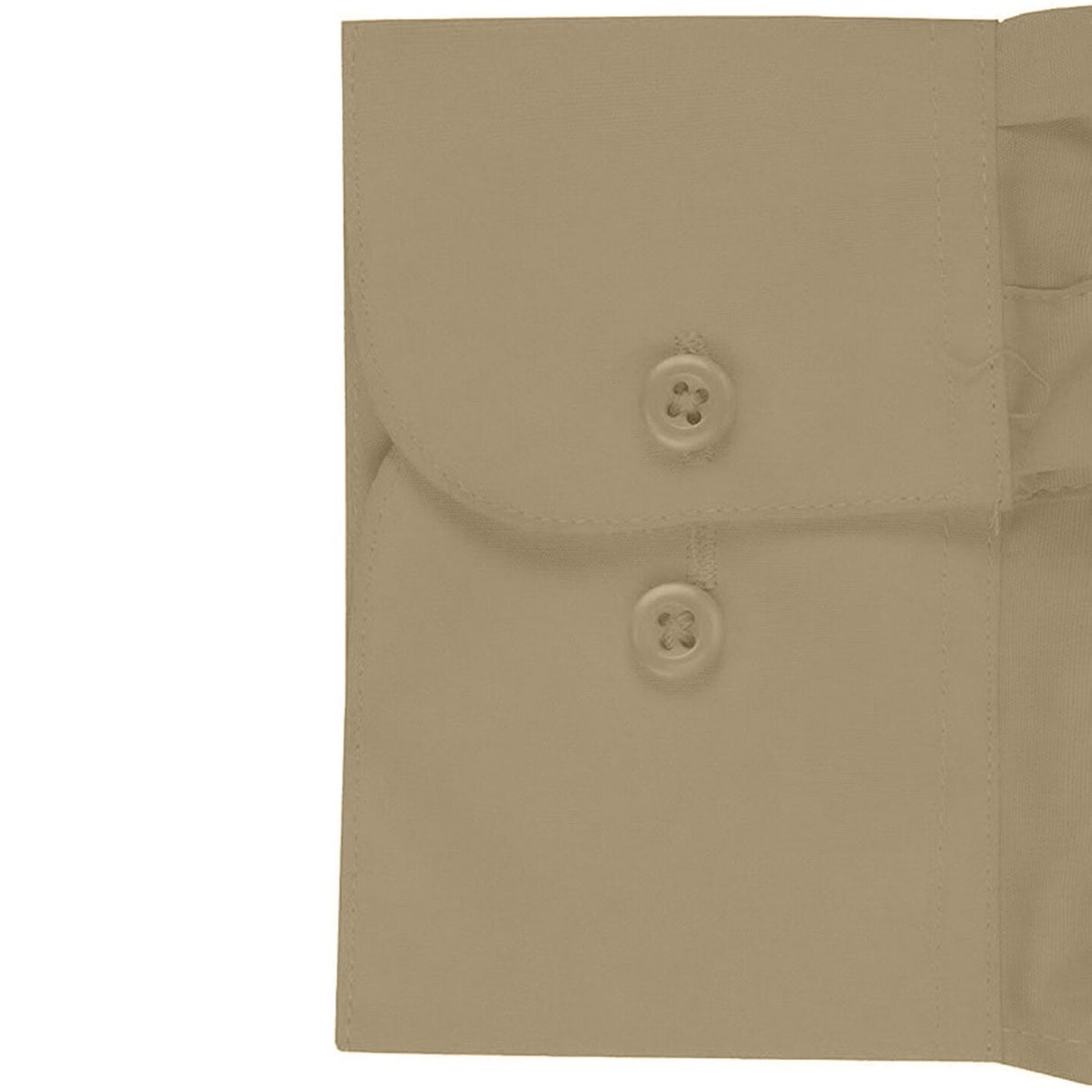 Khaki slim Fit Long Sleeve Polo Shirt