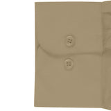 Khaki slim Fit Long Sleeve Polo Shirt