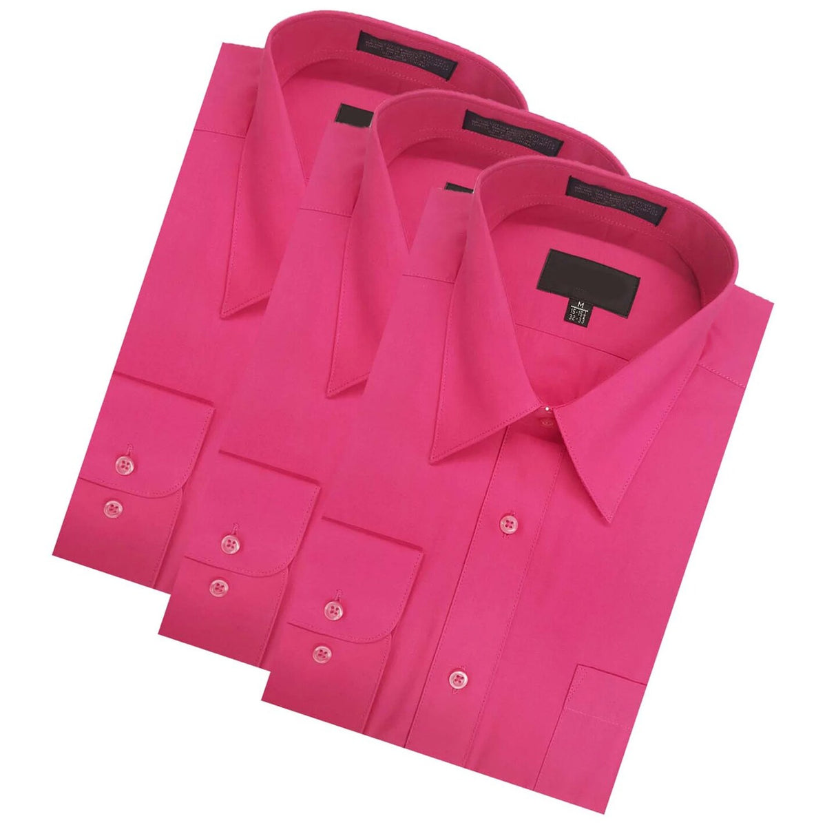 Fuchia Long Sleeve Polo Shirt