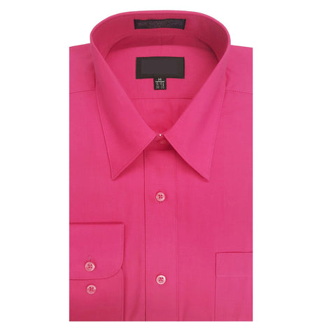 Fuchia Long Sleeve Polo Shirt