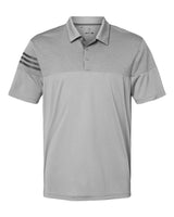 Adidas® Heathered 3-Stripes Colorblocked Polo