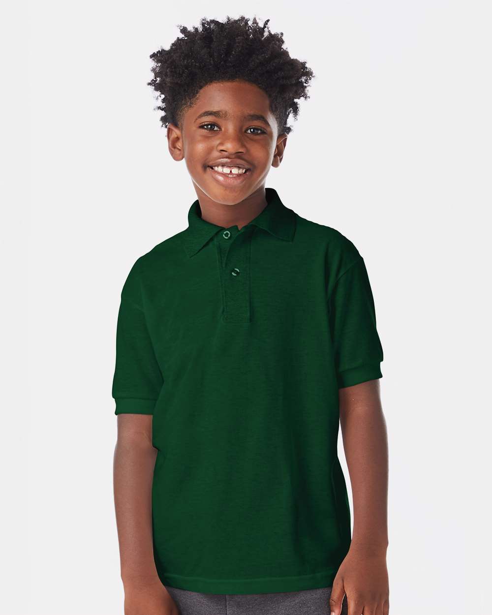 Hanes® Youth Ecosmart Jersey Polo