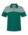 Adidas® Heathered 3-Stripes Colorblocked Polo