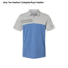 Adidas® Heathered Colorblocked 3-Stripes Polo