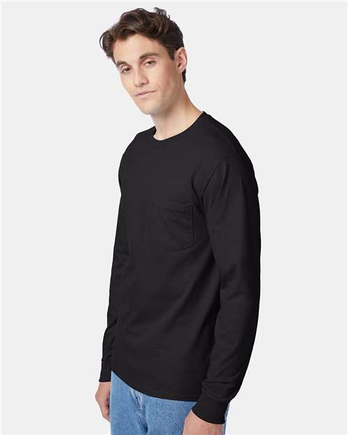 Authentic Long Sleeve Pocket T-Shirt