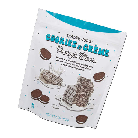 Cookies & Creme Pretzel Slims 6 oz Sweet & Crunchy
