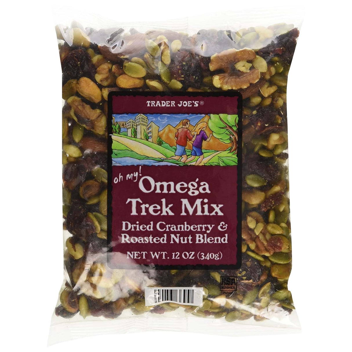 Trader Joe's Omega Trek Mix with Fortified Cranberries (12 oz)