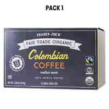 Colombian Coffee Cups Fair Trade Organic 10 Cups