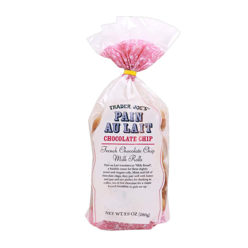 Trader Joe's Chocolate Chip Pain Au Lait Soft & Sweet 9.9 oz