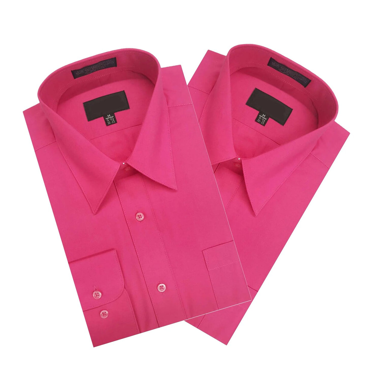 Fuchia Long Sleeve Polo Shirt