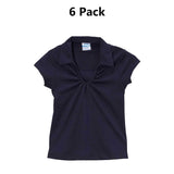 Girl's Uniform V Neck Collar Shirt
