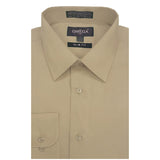 Khaki slim Fit Long Sleeve Polo Shirt