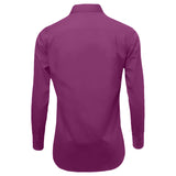 Magenta Long Sleeve Polo Shirt