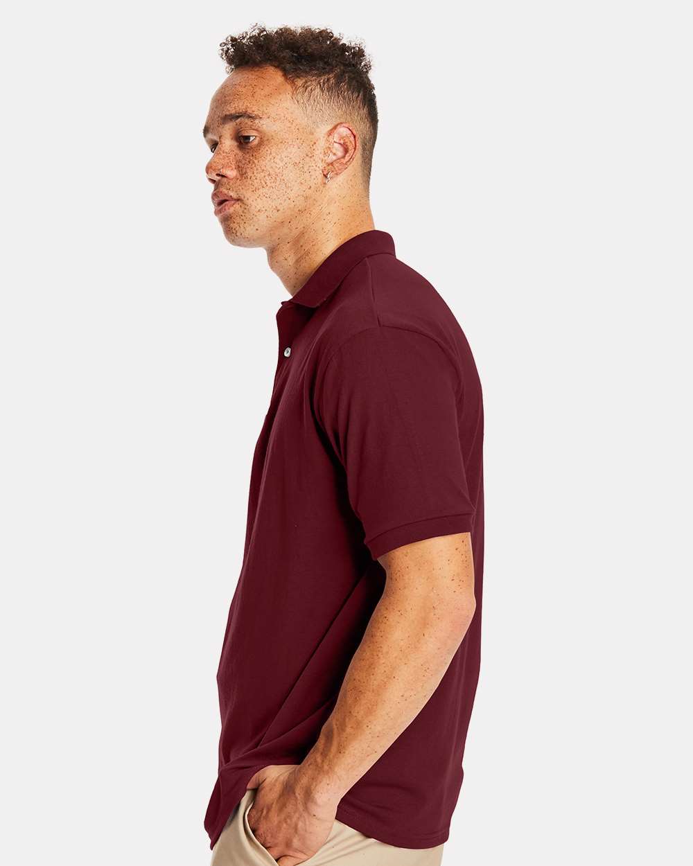 Hanes® Ecosmart Jersey Polo T-shirt For Men