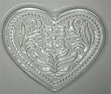 Cameo and Flower Hearts Chocolate Mold