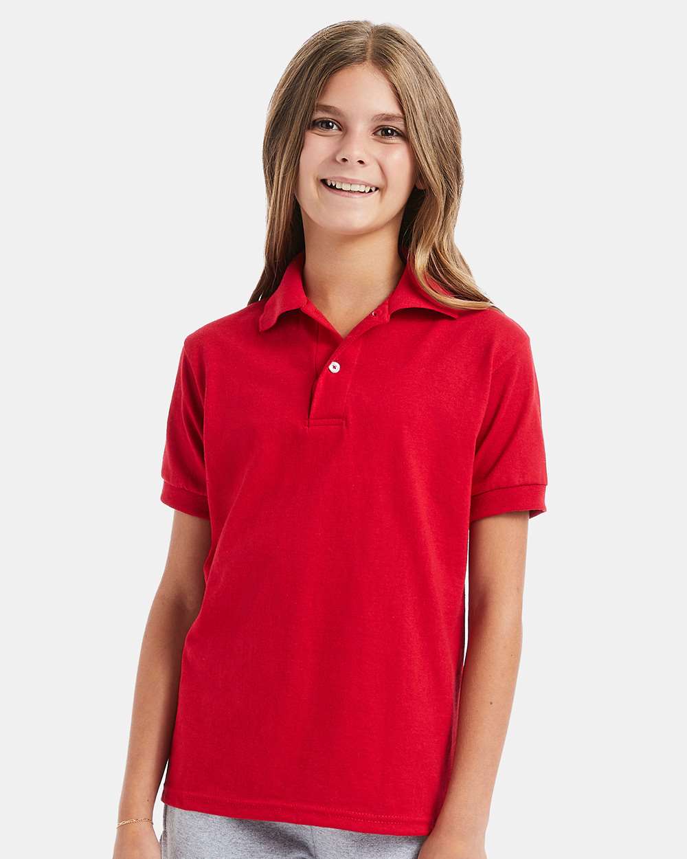 Pack 6 : Hanes Youth Ecosmart® Jersey Polo