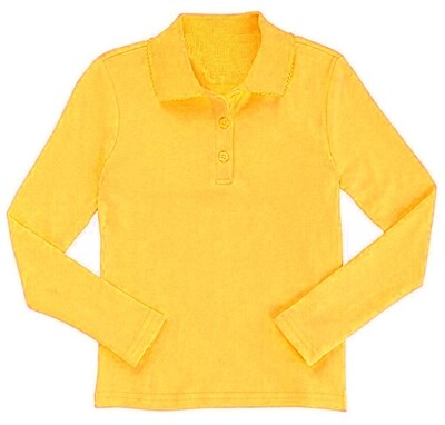 Girls Long Sleeve Polo T-shirt | RADYAN®