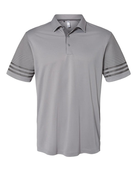 Adidas® Striped Sleeve Polo