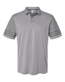 Adidas® Striped Sleeve Polo