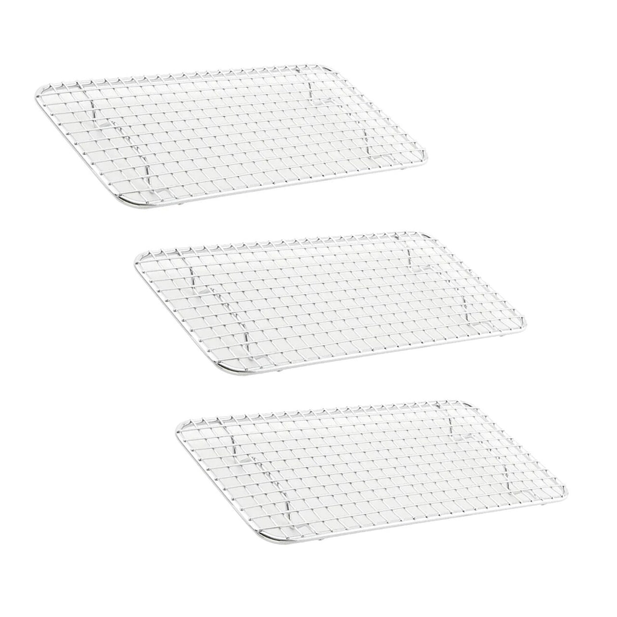 Chrome Plated Wire Pan Grate 5 x 10.5 Third Size