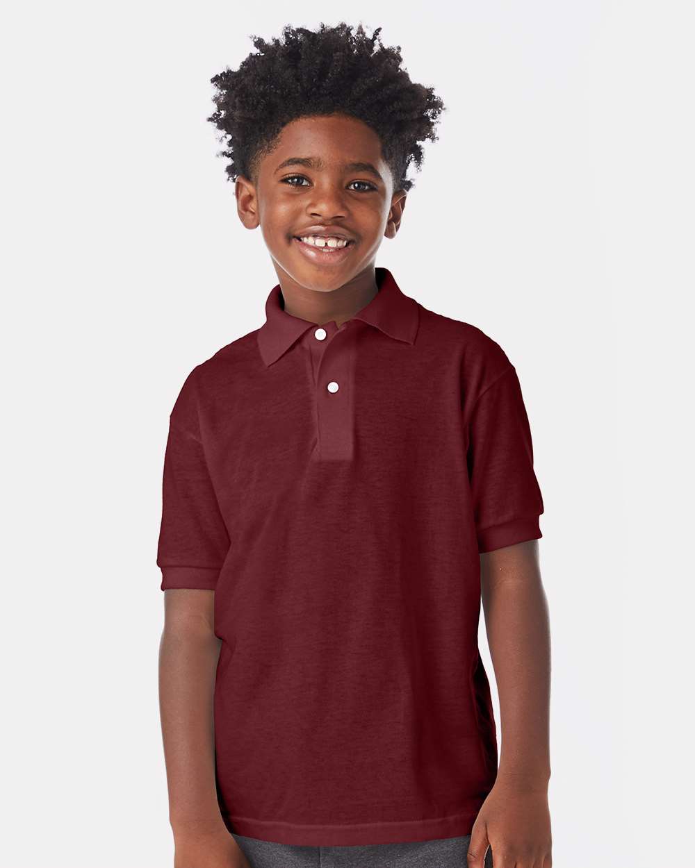 Hanes® Youth Ecosmart Jersey Polo