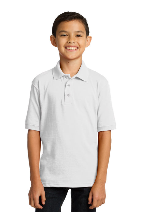 Youth Core Blend Jersey Knit Polo T-Shirt | RADYAN®