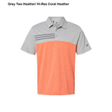 Adidas® Heathered Colorblocked 3-Stripes Polo