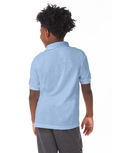 Hanes® Youth EcoSmart Jersey Knit Polo