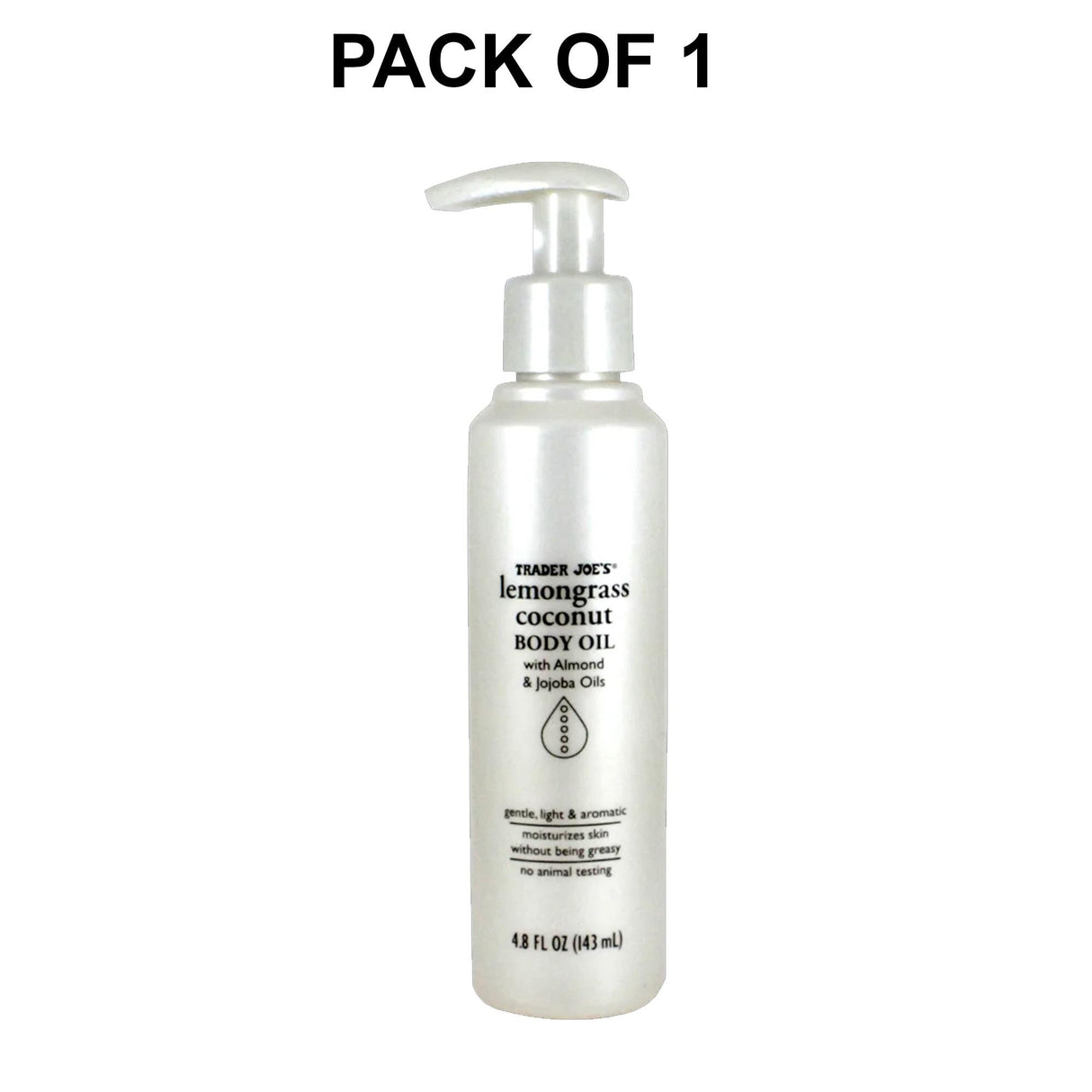 Traders Joe's Lemongrass Coconut Body Oil
