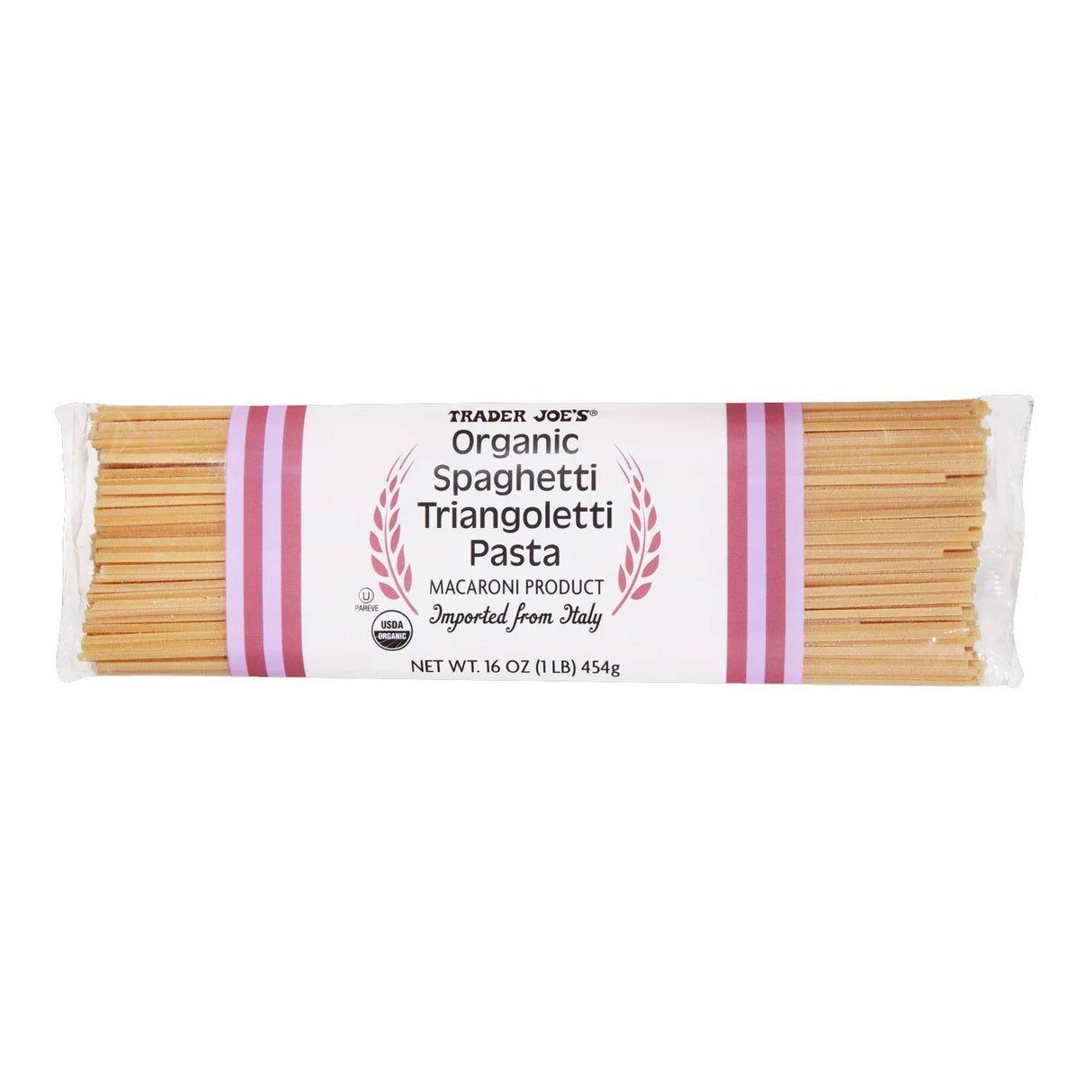 Organic Spaghetti Triangoletti Pasta 1 lb Authentic & Delicious