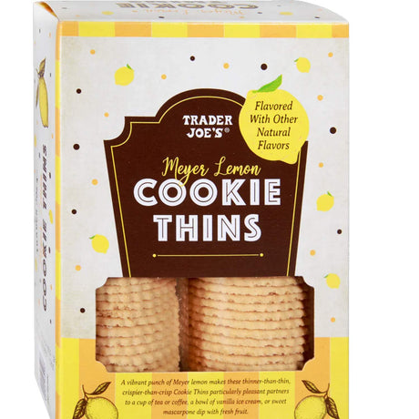 Meyer Lemon Cookie Thins 9 oz Crisp & Citrusy
