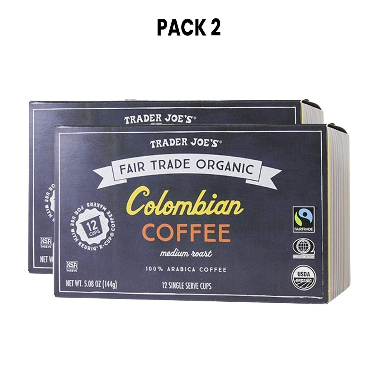 Colombian Coffee Cups Fair Trade Organic 10 Cups