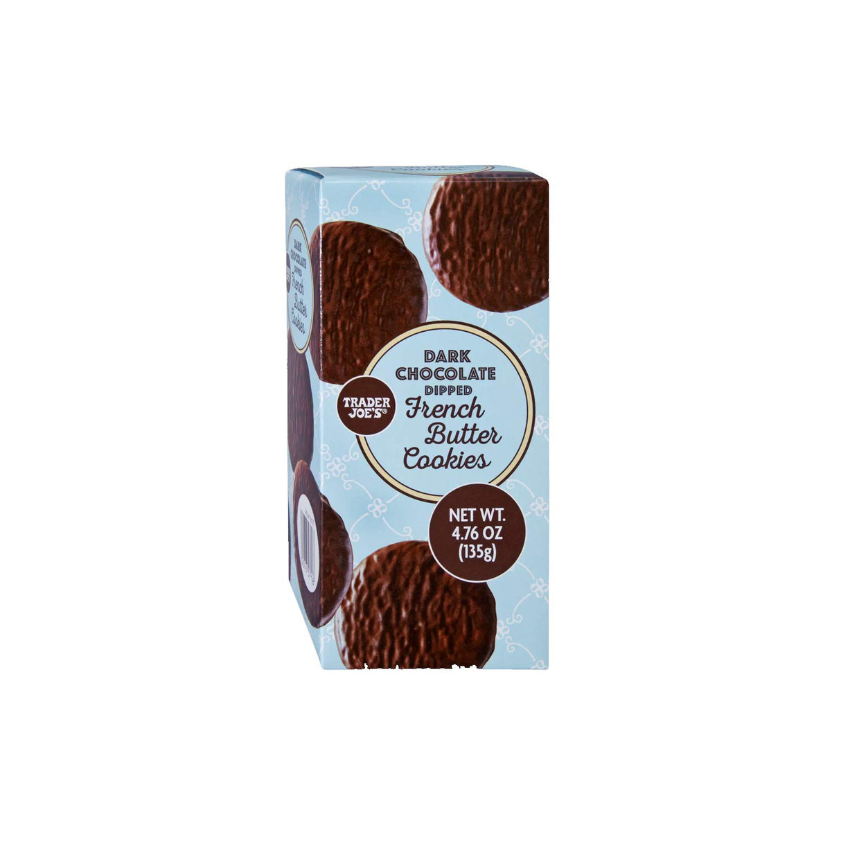 Dark Chocolate Dipped French Butter Cookies /4.76 Oz