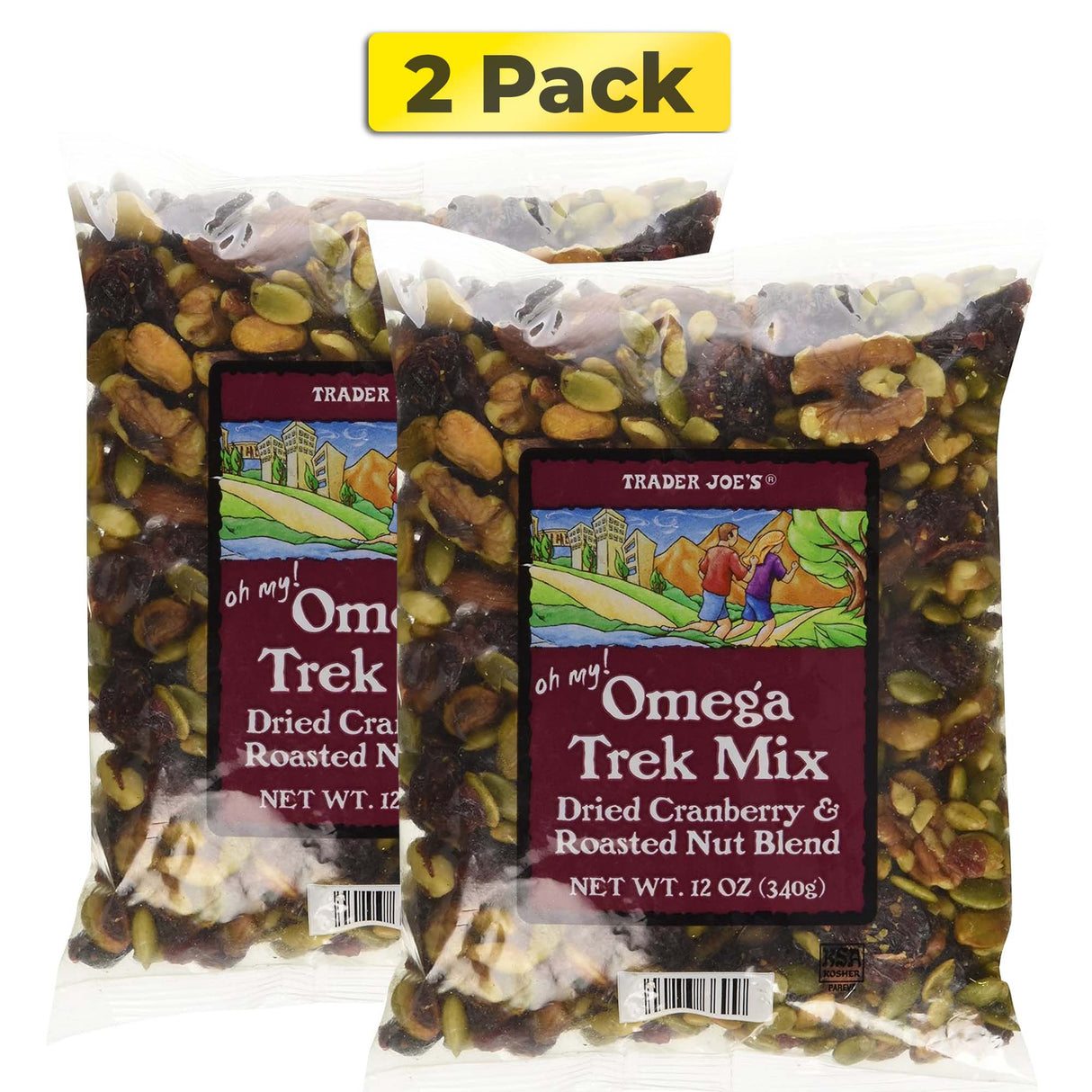 Trader Joe's Omega Trek Mix with Fortified Cranberries (12 oz)