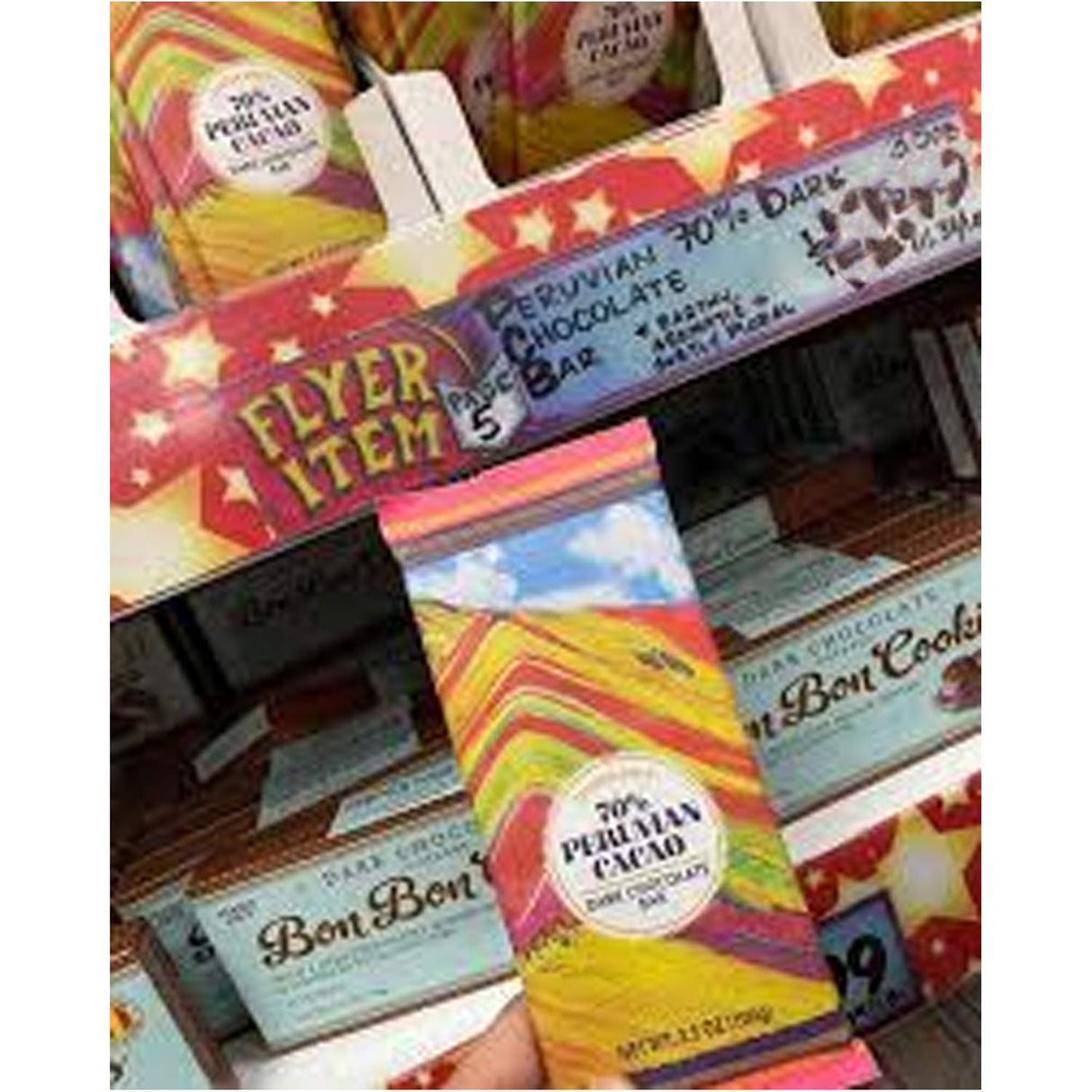 70% Peruvian Cacao Dark Chocolate Bar 3.5 oz
