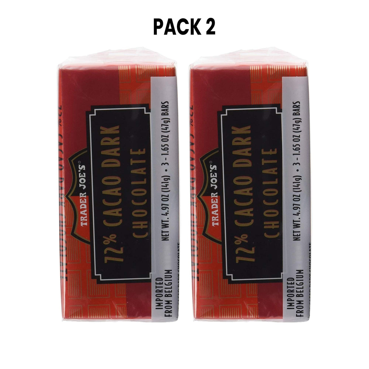 Cacao Belgian Dark Chocolate Bars 3.5 oz