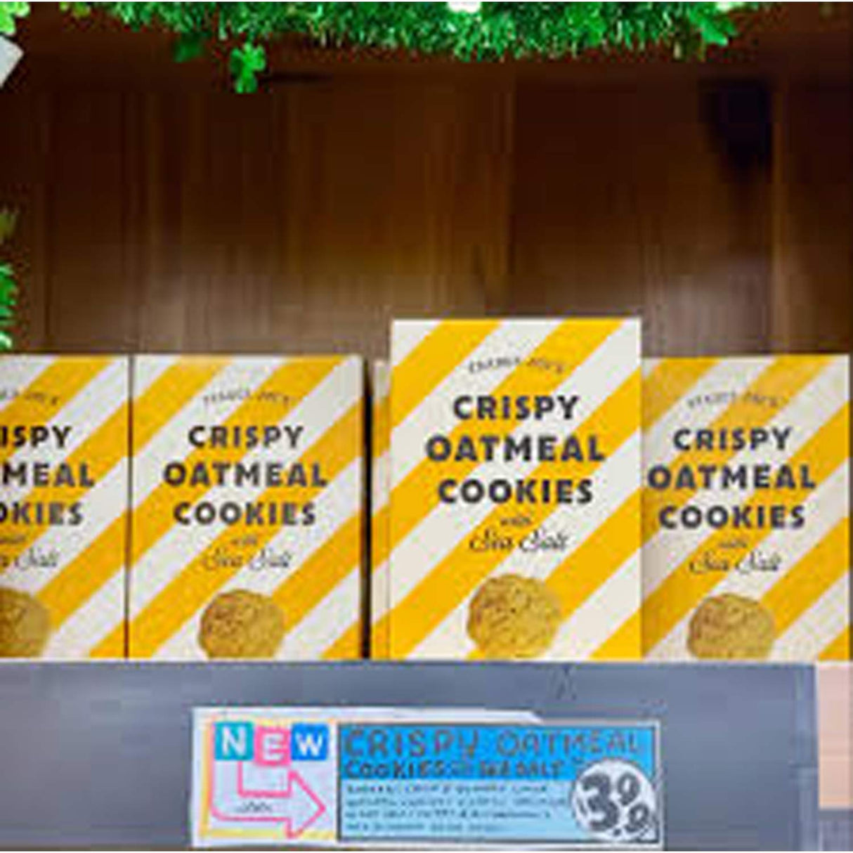 Crispy Oatmeal Cookies with Sea Salt 7 Oz