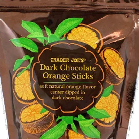 Trader Joes Dark Chocolate Orange Sticks/10 Oz
